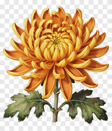 Yellow Chrysanthemum Flower PNG