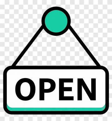 Open Sign PNG