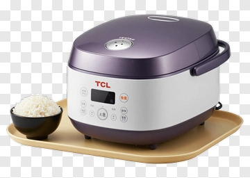 Rice Cooker With Bowl Of Rice PNG
