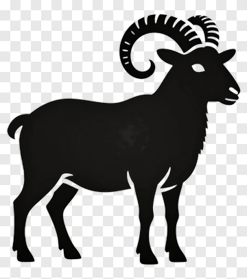 Black Goat Silhouette PNG
