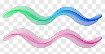 Colorful Wavy Lines PNG