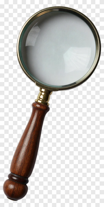 Magnifying Glass With Wooden Handle PNG