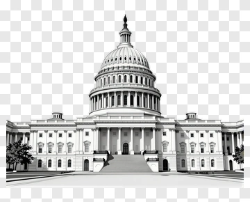 White Capitol Building PNG