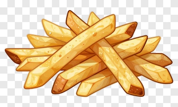 Cartoon French Fries PNG