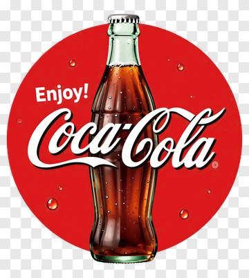Coca-Cola Bottle With Enjoy Text PNG