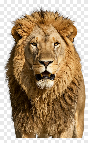 Majestic Lion With A Thick Mane PNG
