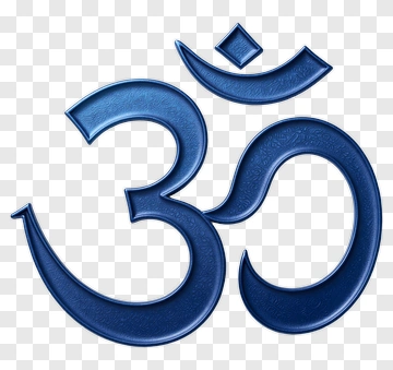 Blue Om Symbol PNG