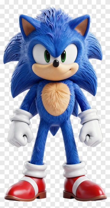 3D Cartoon Hedgehog Character PNG