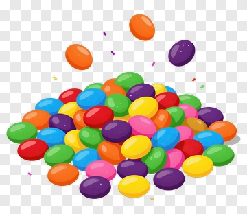 Colorful Candy Pile PNG