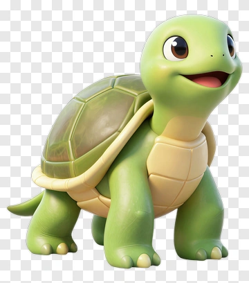 Cartoon Turtle Smiling PNG