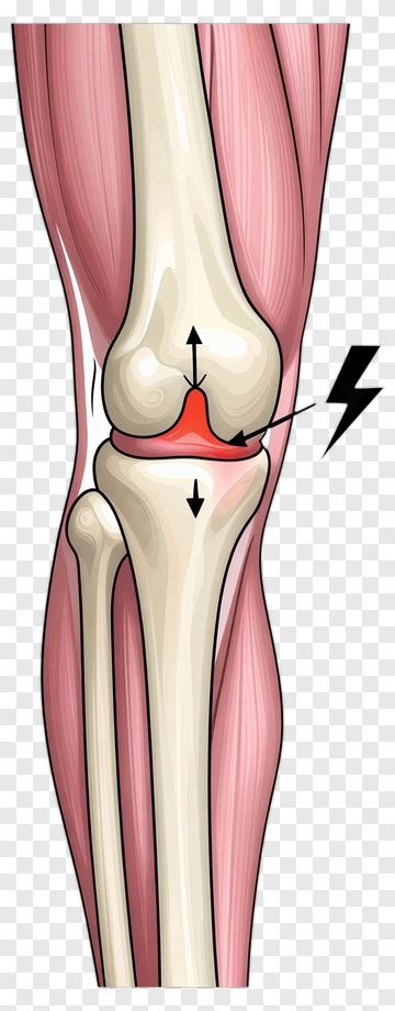 Knee Joint Anatomy Illustration PNG