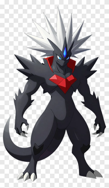 Fictional Character With Spiky Hair And Armor PNG
