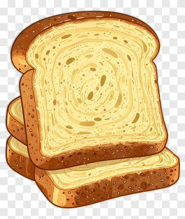Sliced Bread Loaf PNG