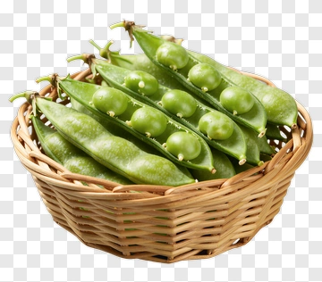Green Peas In A Basket PNG