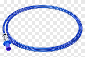 Blue Hose With Connector PNG