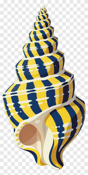 Colorful Spiral Shell PNG