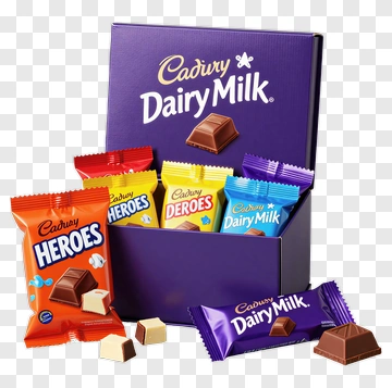 Cadbury Dairy Milk Chocolate Box With Assorted Treats PNG