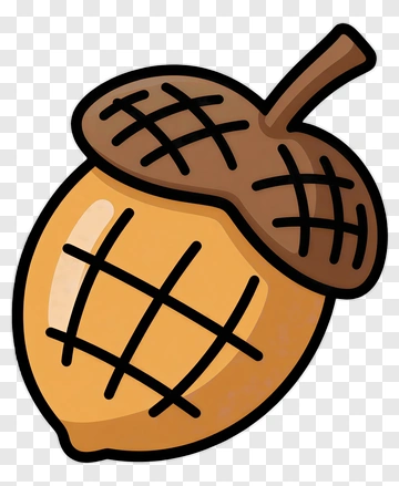 Cartoon Acorn PNG