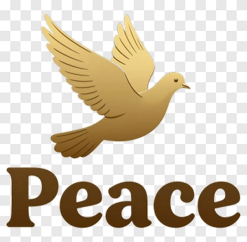 Gold Dove Representing Peace PNG