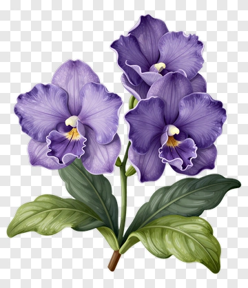 Purple Orchid Flower Arrangement PNG