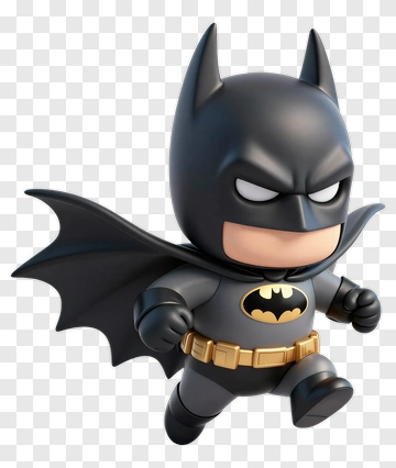 3D Cartoon Batman Character PNG