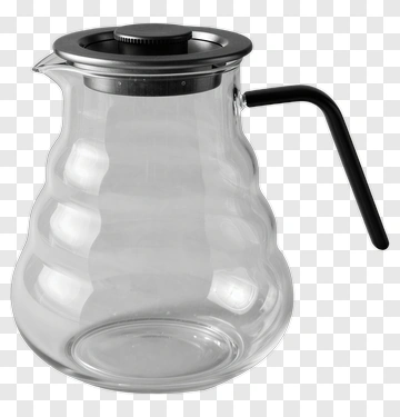 Glass Coffee Pot PNG