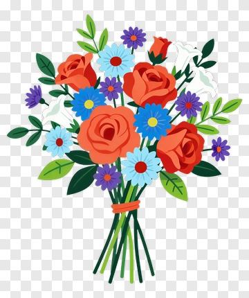 Colorful Flower Bouquet PNG