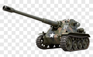 Military Tank With Camouflage Design PNG