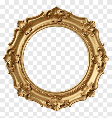 Gold Picture Frame PNG