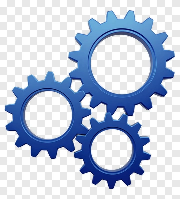 Blue Gears PNG