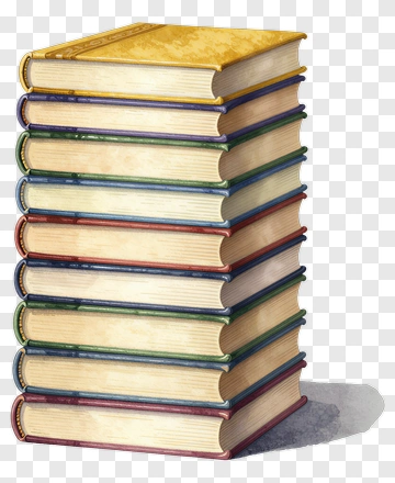 Stack Of Colorful Books PNG