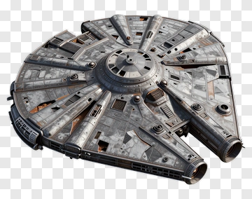 3D Spaceship Model PNG