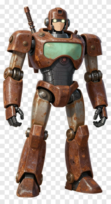 3D Robot Character PNG