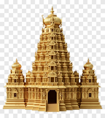 Golden Temple Structure PNG