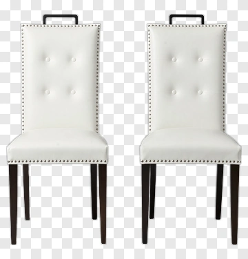 Elegant White Dining Chair PNG