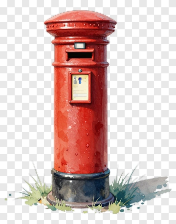 Red British Post Box PNG