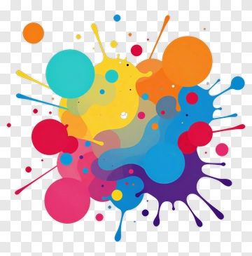 Colorful Paint Splash PNG