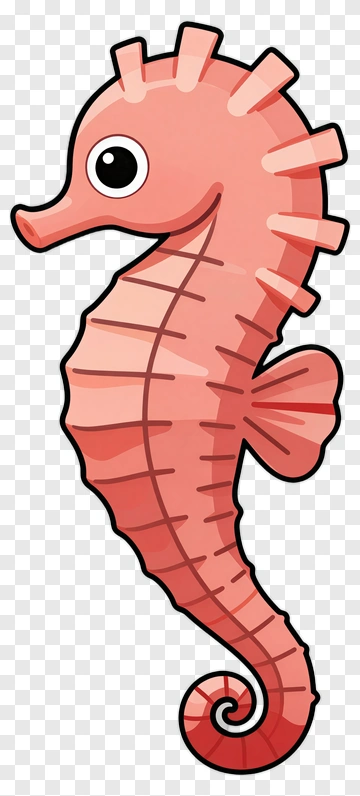 Cartoon Seahorse PNG