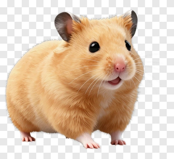 Realistic Hamster PNG