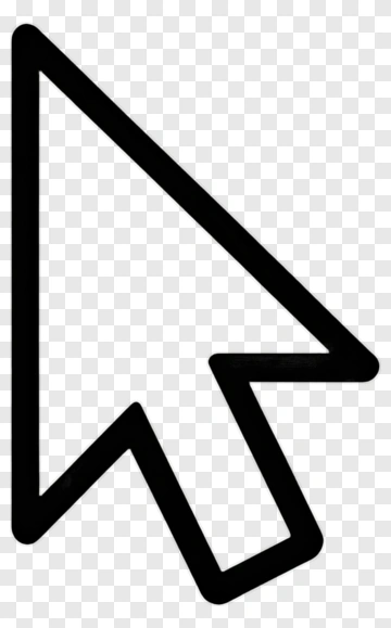 Black Arrow Cursor PNG