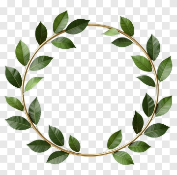 Green Leaf Wreath PNG