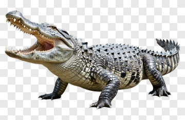 Crocodile With Open Mouth PNG