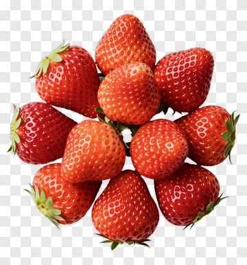 Fresh Strawberries Arrangement PNG