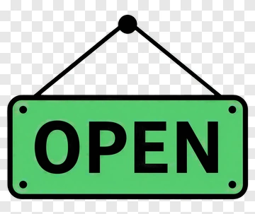 Open Sign PNG