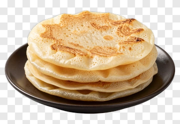 Stack Of Delicious Crepes On A Plate PNG