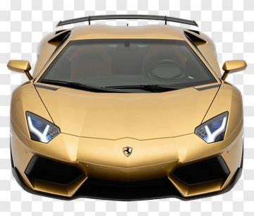 Gold Sports Car PNG