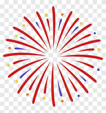 Colorful Firework Burst PNG