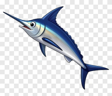 Cartoon Swordfish PNG