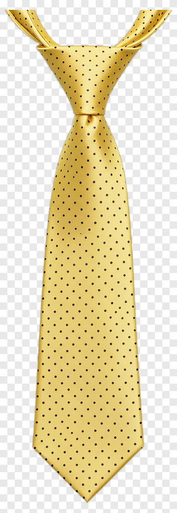 Yellow Polka Dot Tie PNG
