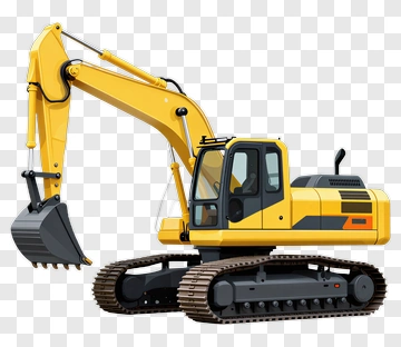 3D Excavator PNG